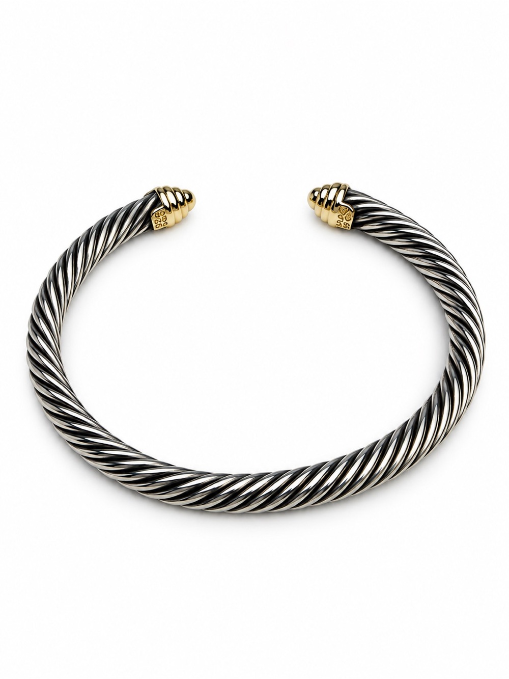 John Hardy 14k Gold and Sterling Silver Icon Cuff Bracelet